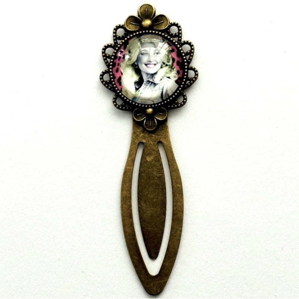 Dolly Parton Retro Style Metal Bookmark, Handmade, NWT